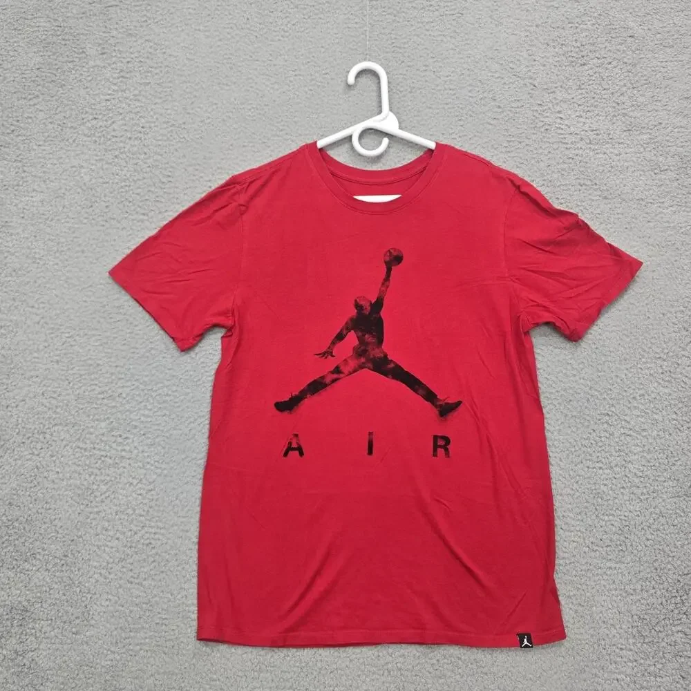 NIKE AIR JORDAN JUMPMAN PRINT CREW T SHIRTS RED (CJ0921 687) Men’s Medium EUC